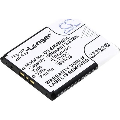 Cameron Sino Батерия за мобилен телефон Sony Z800, G700, K800i, Z750 BST-33 LiIon 3, 7V 900 mA Cameron Sino (CS-ERV800SL)
