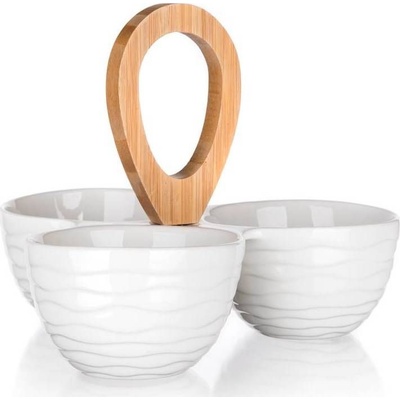 Banquet miska dělená BRILLANTE Bamboo 24x24x18,5 cm