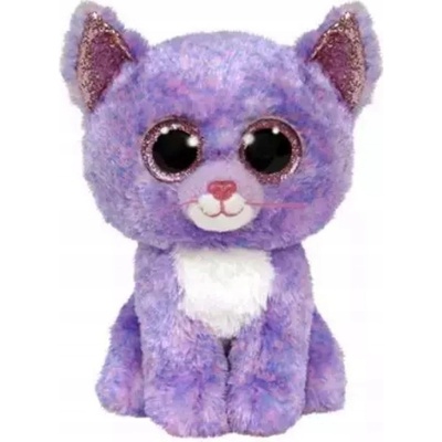 TY Beanie Boos Cassidy fialová kočka 36248 15 cm