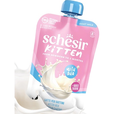 Schesir Kitten Goat Milk Novorodenecké mlieko pre mačiatka 150 g