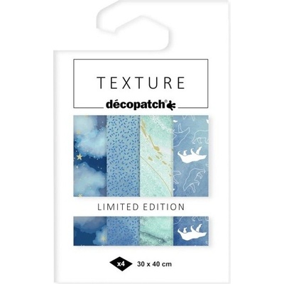 décopatch Papíry na decoupage Texture 4ks č.12 – Zboží Dáma