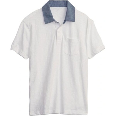 Gap CHAMBRAY POLO Chlapecké tričko bílá
