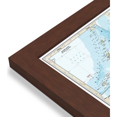 National Geographic Japonsko - nástěnná mapa Classic 63 x 73 cm Varianta: mapa v dřevěném rámu, Provedení: Pegi višeň