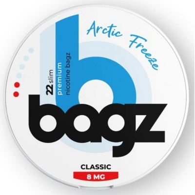 Bagz ARCTIC FREEZE Mentol a máta 8 mg 22 sáčků – Zboží Dáma