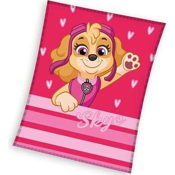 Carbotex Detská deka Paw Patrol Skye the Pilot