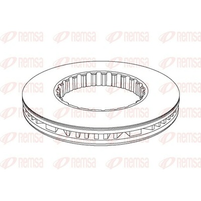 REMSA Brzdový kotouč Heavy Duty Brake Disc NCA1177.20