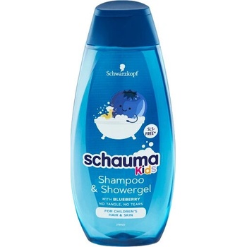 Schauma šampón a sprchovací gél Kids s extraktom z čučoriedky 400 ml