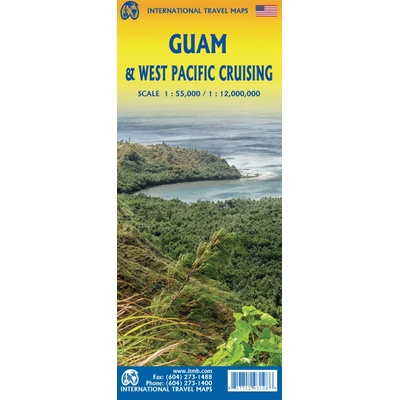 ITMB Publishing mapa Guam & West Pacific Cruising 1:55t.-1:12mil. ITM