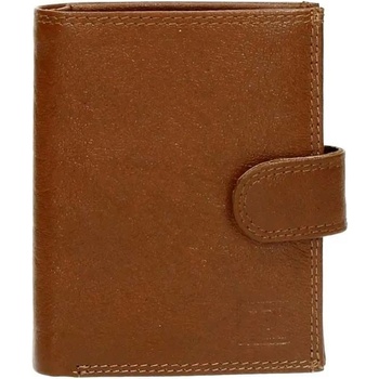 Double-D Hnedá praktická kožená peňaženka Page