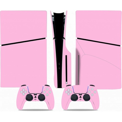 Polep na konzoli - PS5 SLIM diskovou verzi - růžová, TN-P5SDisc-0081
