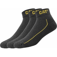 Caterpillar pánske pracovné ponožky s bavlnou 3 páry antracitová