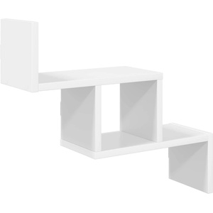 vidaXL Стенен рафт Бяло 48 x 15 x 42 см Инженерна дървесина (8012236)