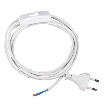 Image 1 of ULTRALUX ЗАХРАНВАЩ КАБЕЛ С ЩЕПСЕЛ И КЛЮЧ БЯЛ (zkstkw)