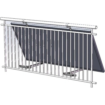Xtend Solarmi nastavitelný balkónový držák solárního panelu (SCBH-B) Držák, balkónový, univerzální, nastavitelný, pro solární panel, černý SCBH-B