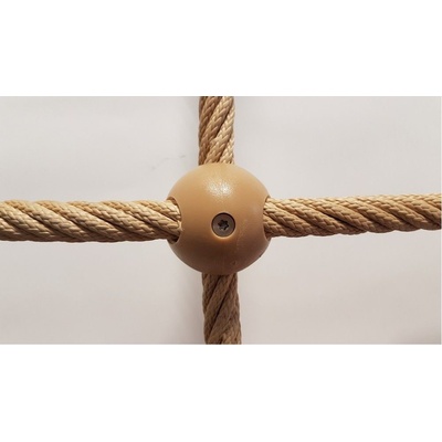 Šplhací síť Herkules PES 16 mm oko 40 cm plastové koule béžová – Zboží Dáma