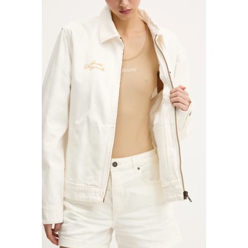 Guess Originals Памучно яке Guess Originals в бежово преходен модел с уголемена кройка M5GG84 D5C2B (M5GG84.D5C2B)