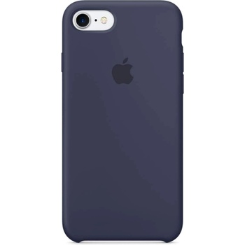 Apple Silicone Case - оригинален силиконов кейс за iPhone 8, iPhone 7 (тъмносин)