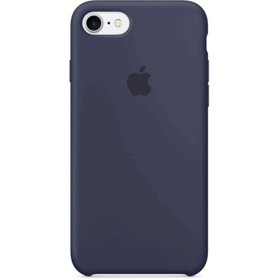Apple Silicone Case - оригинален силиконов кейс за iPhone 8, iPhone 7 (тъмносин)