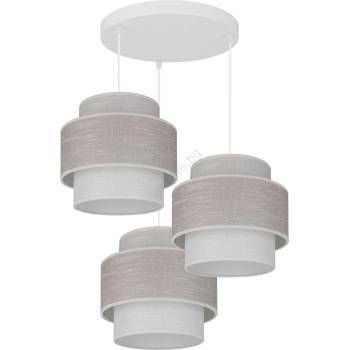 Brilagi - Пендел DOVER SPACE 3xE27/15W/230V сив/кремав (BG1161)