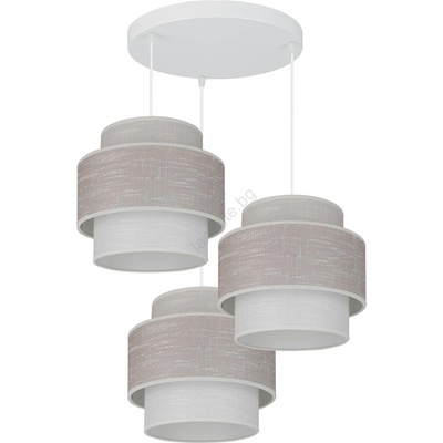 Brilagi - Пендел DOVER SPACE 3xE27/15W/230V сив/кремав (BG1161)