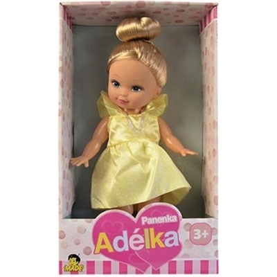 Made Adélka 27 cm žluté šaty