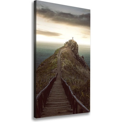 Vertikálny foto obraz na plátne Chodník na skale 50x100 cm
