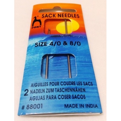 Jehly šicí ostré PONY, č. 4/0+8/0