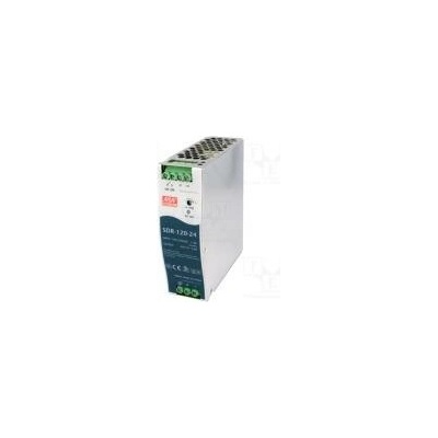 MEAN WELL SDR-120-24 Napájecí zdroj spínaný 120W 24VDC 5A 88÷264VAC 124÷370VDC