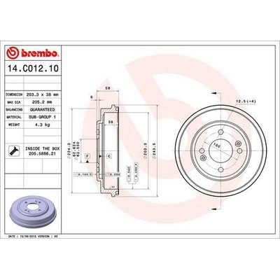 BREMBO 14.C012.10