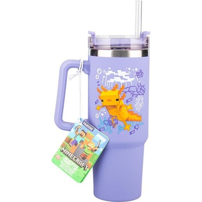 Paladone Чаша Paladone: Minecraft - Purple 900ml Multiway Travel Cup Straw, PP14948MCF (PD-104475)