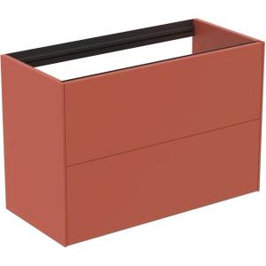 Ideal Standard Atelier Conca стенен шкаф с 2 чекмеджета 80 червен - матово оранжев (T4352Y3)
