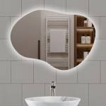 Lidiya Mirror Огледало за баня LED осветление LM Whisper Flare, фигурно, 1000×700мм