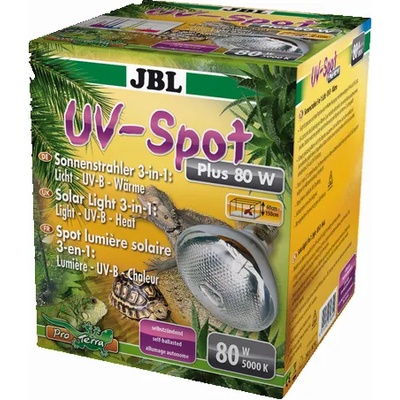 JBL UV-Spot plus 80W - Спот лампа за терариум 3 в 1 - светлина, UV-B, топлина, 80 W