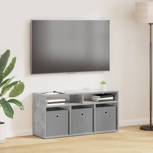 vidaXL Долно шкафче с чекмедже Циментено сиво 87 x 27, 5 x 43 см (8000583)