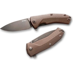 lionSTEEL KUR BBR / Много здрав джобен нож с острие Sleipner и дръжка G10 - кафяв (LION0036)
