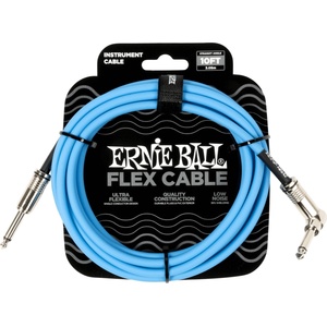 Ernie Ball Flex Blue 3 m Директен - Ъглов Инструментален кабел