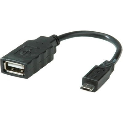 Roline Кабел usb 2.0 otg кабел, 0, 15 м, черен 11.02. 8311-25 (11.02.8311-25)