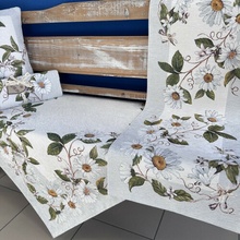 Tegatex Gobelínový ubrus chenille rozkvetlé kopretiny 40x100 cm