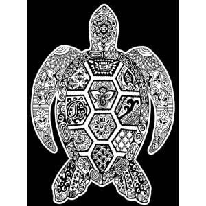 Stepp Velvet coloring page 47x35 Sea turtle