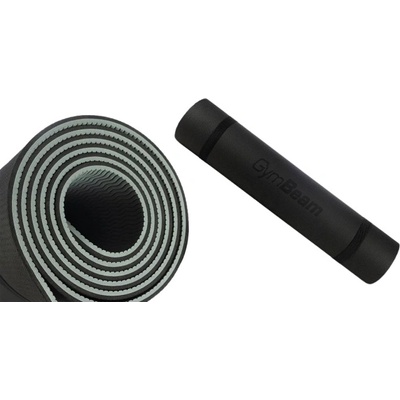 GymBeam Постелка Dual Yoga Mat - Grey / Black