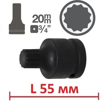 Image 1 of BGS technic Ударен xzn на вложка 3/4" от 24.40лв ; bgs