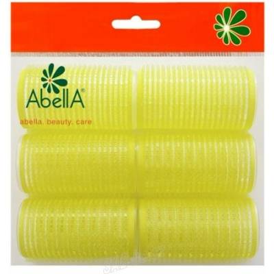 Natáčky suchý zip 3,2cm 6ks žluté Abella 15949