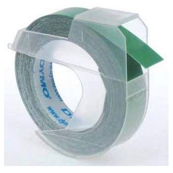 DYMO S0898160 520105, 9mm x 3m, бял печат/зелен фон, оригинална лента (520105)