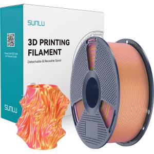 Sunlu PLA+ копринен двуцветен филамент (розов и златист) (PLA+ Silk DC P Go)