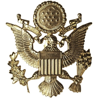 Odznak US Army Officer Hat - zlatý