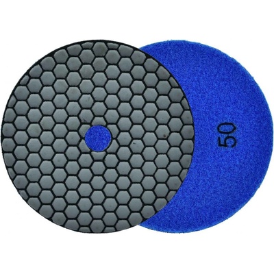 Brúsny diamantový kotúč 125 mm, zrno 50 suchý zips, brúsenie na sucho, GEKO