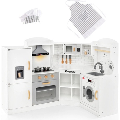 Costway Детска ъглова кухня със звук и светлина, Costway (TM10080)