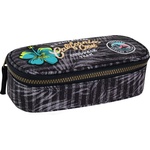 COOLPACK Елипсовиден ученически несесер Cool Pack Campus - Badges G Grey (B62155)