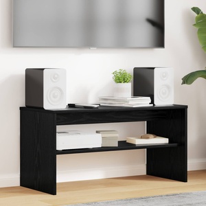 vidaXL ТВ шкаф 80 x 35 x 40 см Черния дъб Инженерна дървесина (8000301)