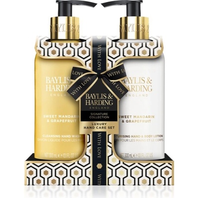 Baylis & Harding Sweet Mandarin & Grapefruit Sweet Mandarin & Grapefruit tekuté mýdlo na ruce 500 ml + Sweet Mandarin & Grapefruit mléko na ruce a tělo 500 ml kosmetická sada